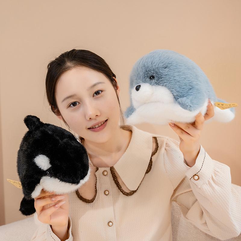 26 cm Cartoon Schattig Zeedier Pluche Speelgoed Kussen Walvis Orka Kleurrijke Zeeotter Pluche Speelgoed Woondecoratie Cadeau Voor Kinderen about 26cm