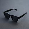 1pc Women's Sunglasses New Thick Frame Sunglasses Trend Box Foreign Trade Glasses Personality Big Frame Sunglasses WOMEN'S Sunglasses MEN'S Sunglasses