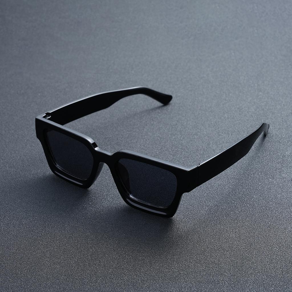 1pc Women's Sunglasses New Thick Frame Sunglasses Trend Box Foreign Trade Glasses Personality Big Frame Sunglasses WOMEN'S Sunglasses MEN'S Sunglasses