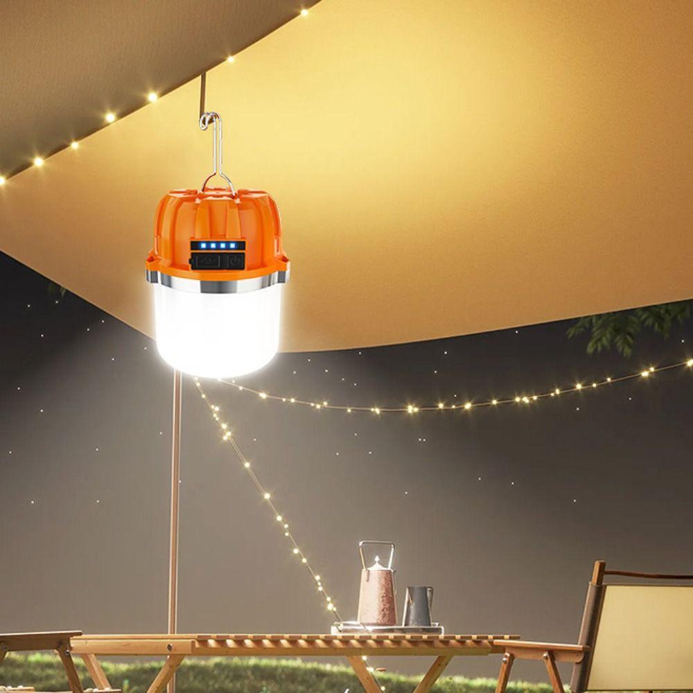 USB Rechargeable LED Camping Lantern High Brightness Long Battery Life Camping Lights Multifunctional with Hooks