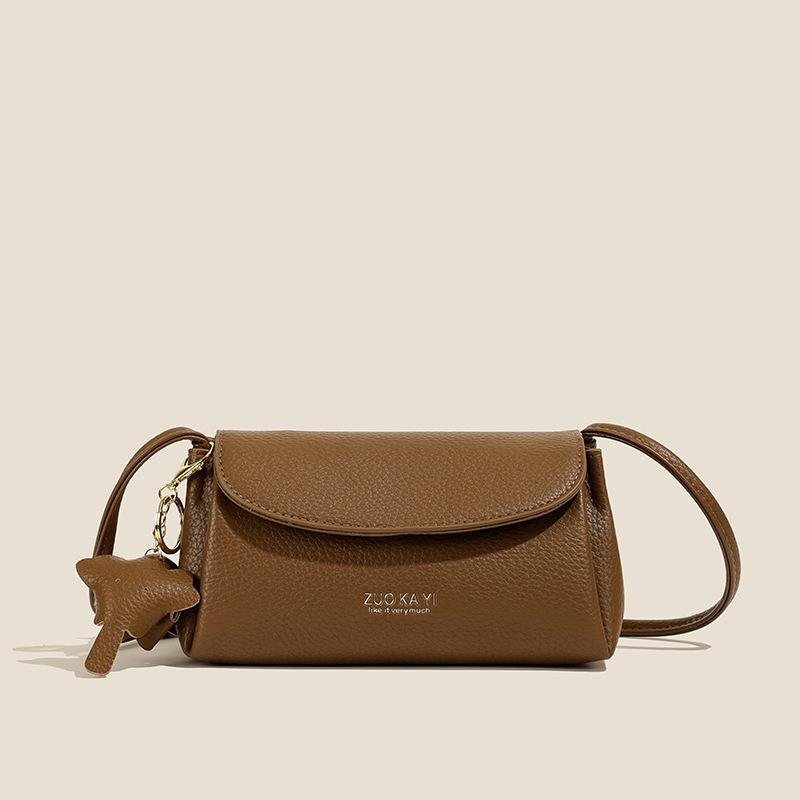 Women's Bag New Soft Leather Messenger Bag Satchel Small Bag Shoulder Versatile Summer Soft Leather Women's Bag