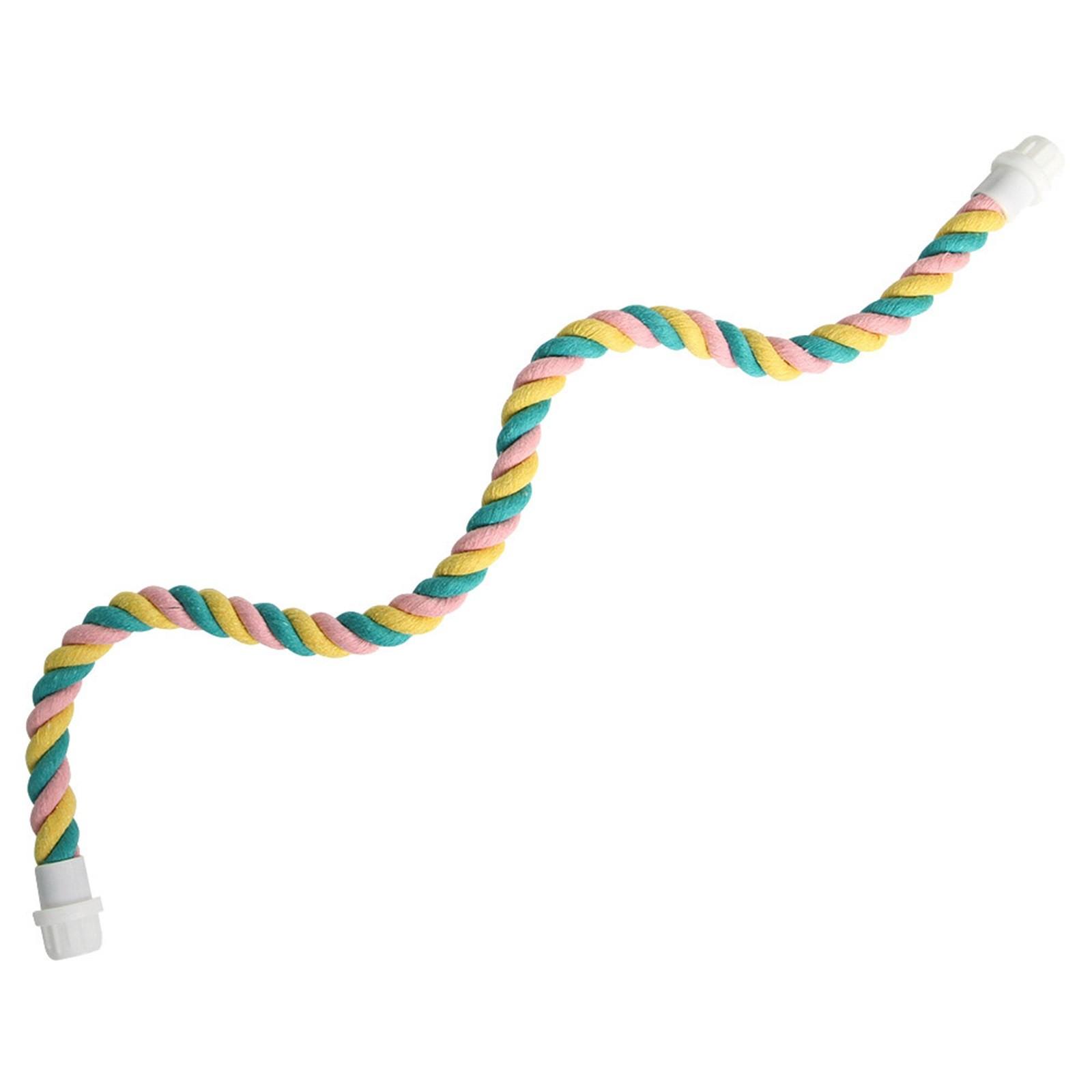 

Гойдалки з конопляної мотузки для птахів, аксесуари для жердини для клітки для птахів, шліфування стоячи, лазіння для папуг, папуг, хвилястих папуг, нерозлучників One Size