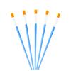 14cm Flat Head Yellow Bristle Acrylic Watercolor Paintbrush for Crochet Hook and Plaster Pigment Painting.