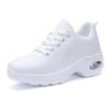 Fashion Women Casual White Sneakers Breathable Mesh Sneakers Air Cushion Shoes Women Walking Sports Lightweight Thick Sole Shoes Spring