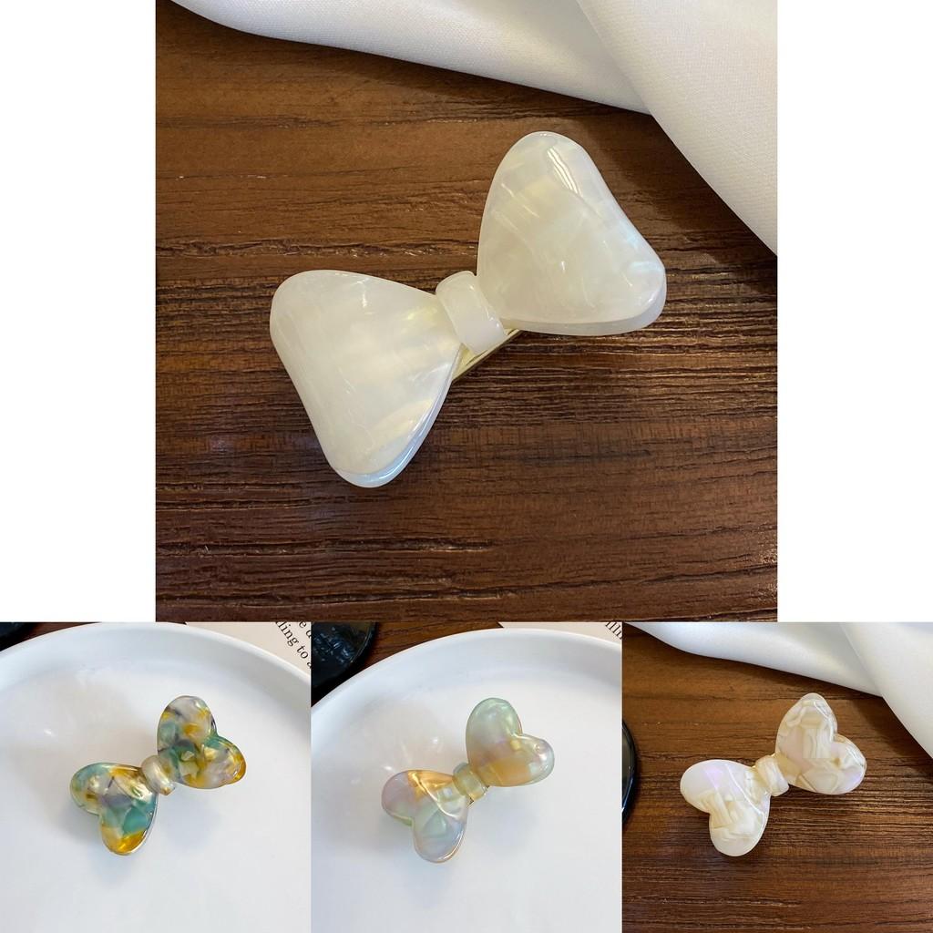 Adorable Multi-color Heart Bow Hair Clip For Women Stylish And Versatile Accessories