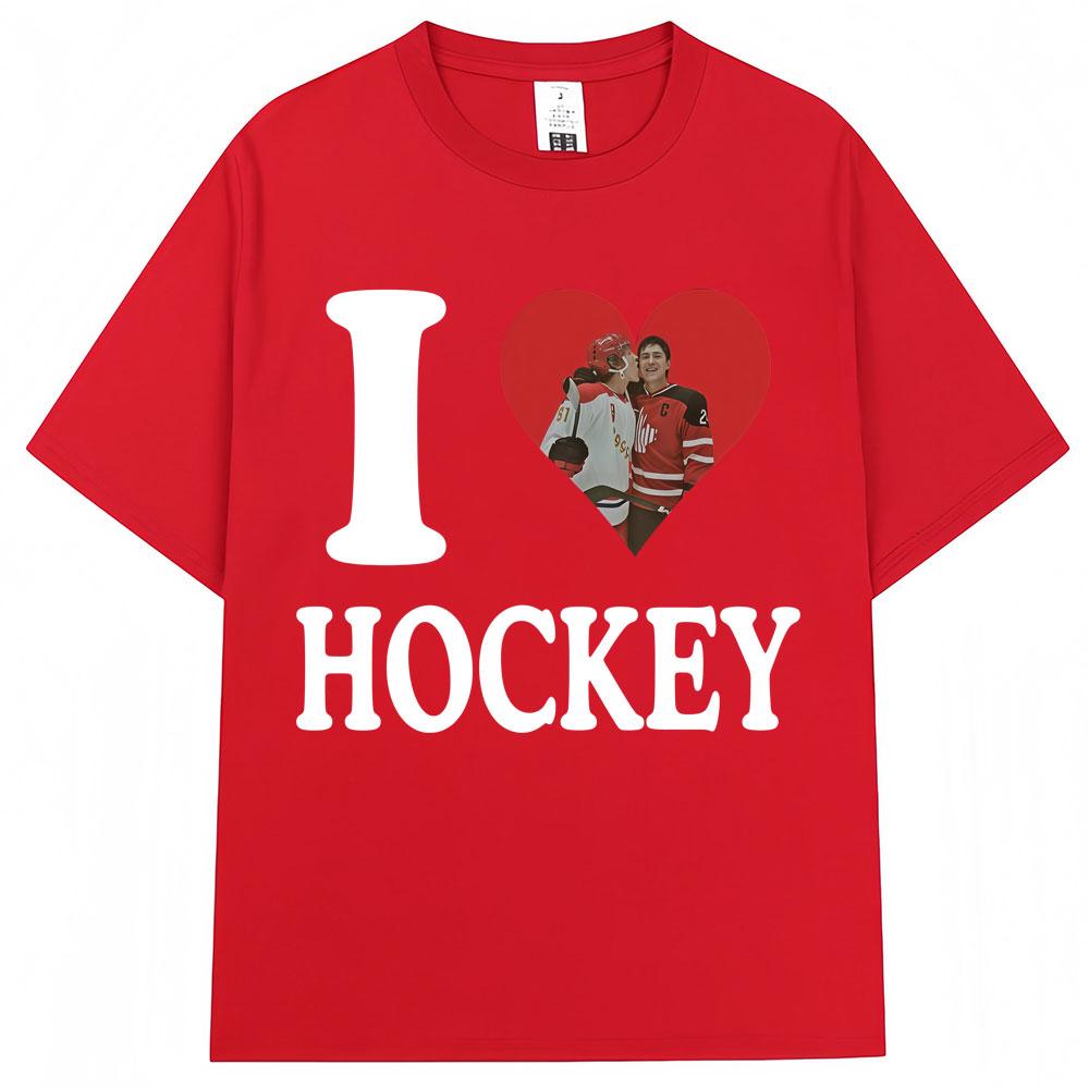 Heated Rivalry I Love Hockry T Shirts Llya Rozanov Unisex Women Fashion Vintage Tshirt Oversized 100 Cotton Tshirts Streetwear