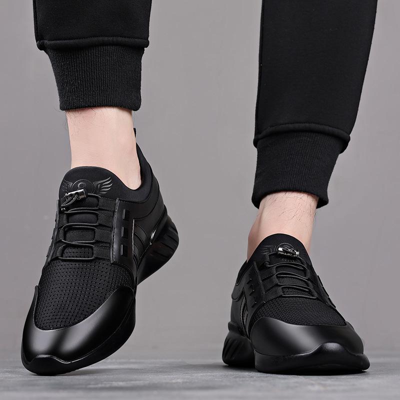 2025 New Trendy Men's Inner Height Increase Men's Shoes Casual Leather Shoes Sports Shoes Spring Shoes Men's Trendy Shoes Summer