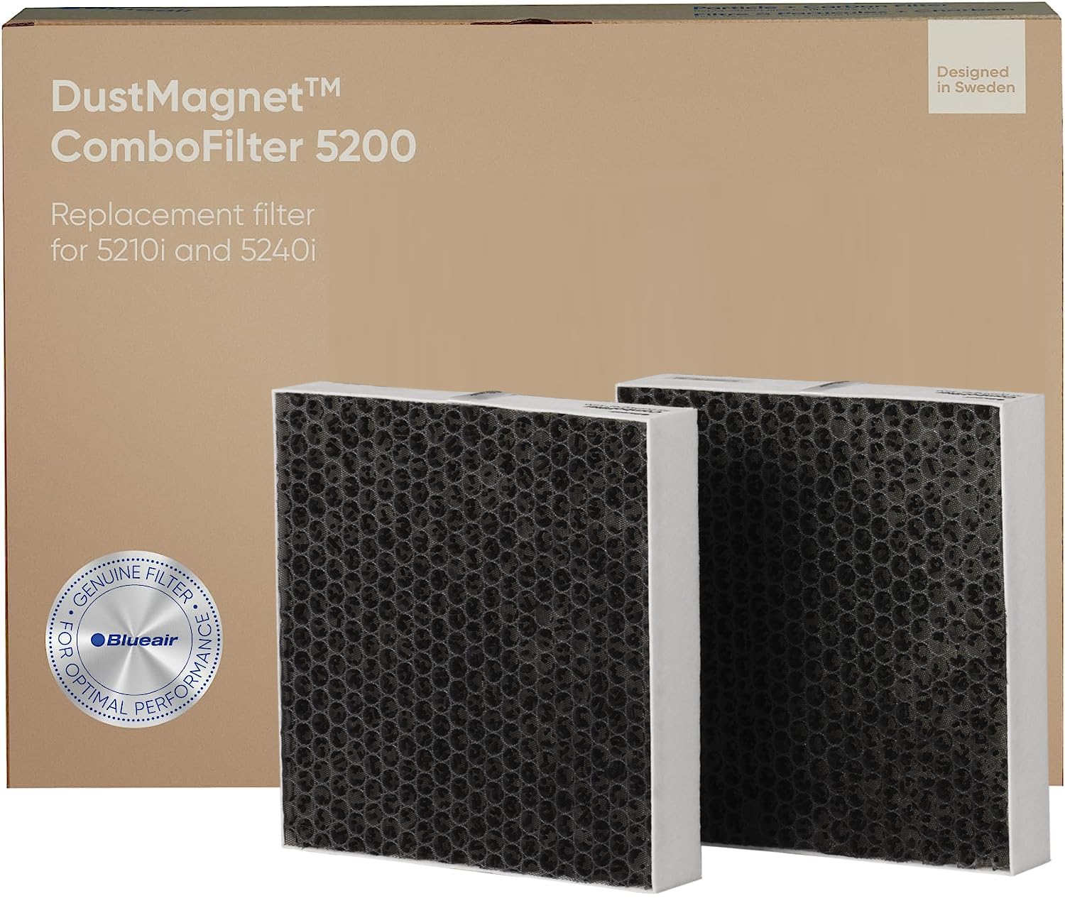 

Blue Air Air Purifier Filter Dust Magnet Series 5200 Replacement Combo Filter 108357 [Оригінальний продукт] (5210i, 5240i) білий