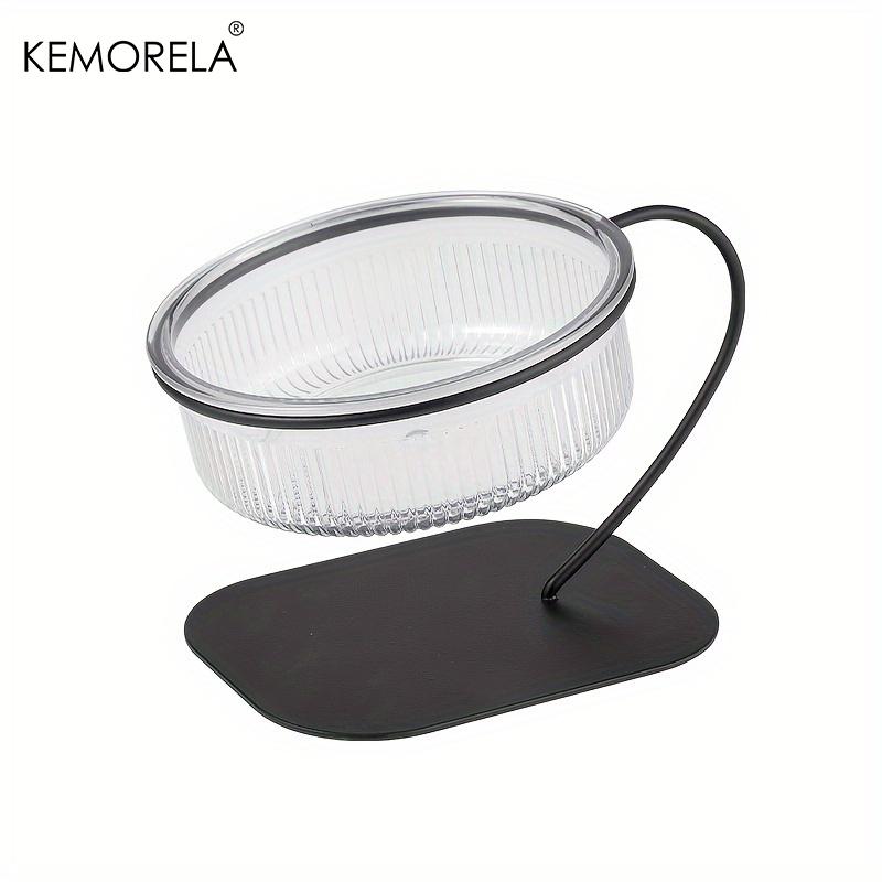 

KEMORELA Clear Elevated Comfort Feeding Bowl Ergonomic Pet Feeding Utensil for Cats Easy Feeding And Hydration Solution