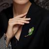 Retro Drop-style Oil-scented Gardenia Brooch, High-end Women's Elegant Pearl Brooch, Light Luxury Design Brooch