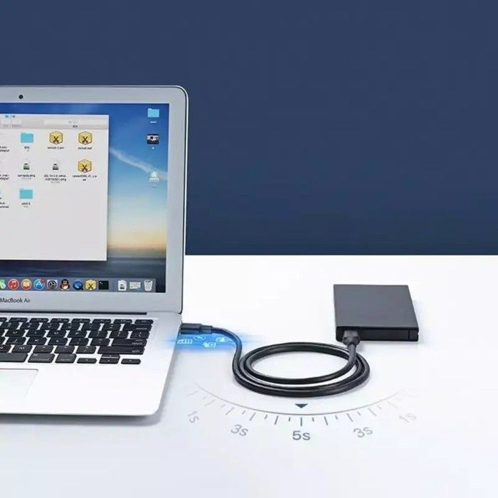 Câble usb 3.0 - ugreen - type a mâle vers mâle - superspeed - noir - transfert de données