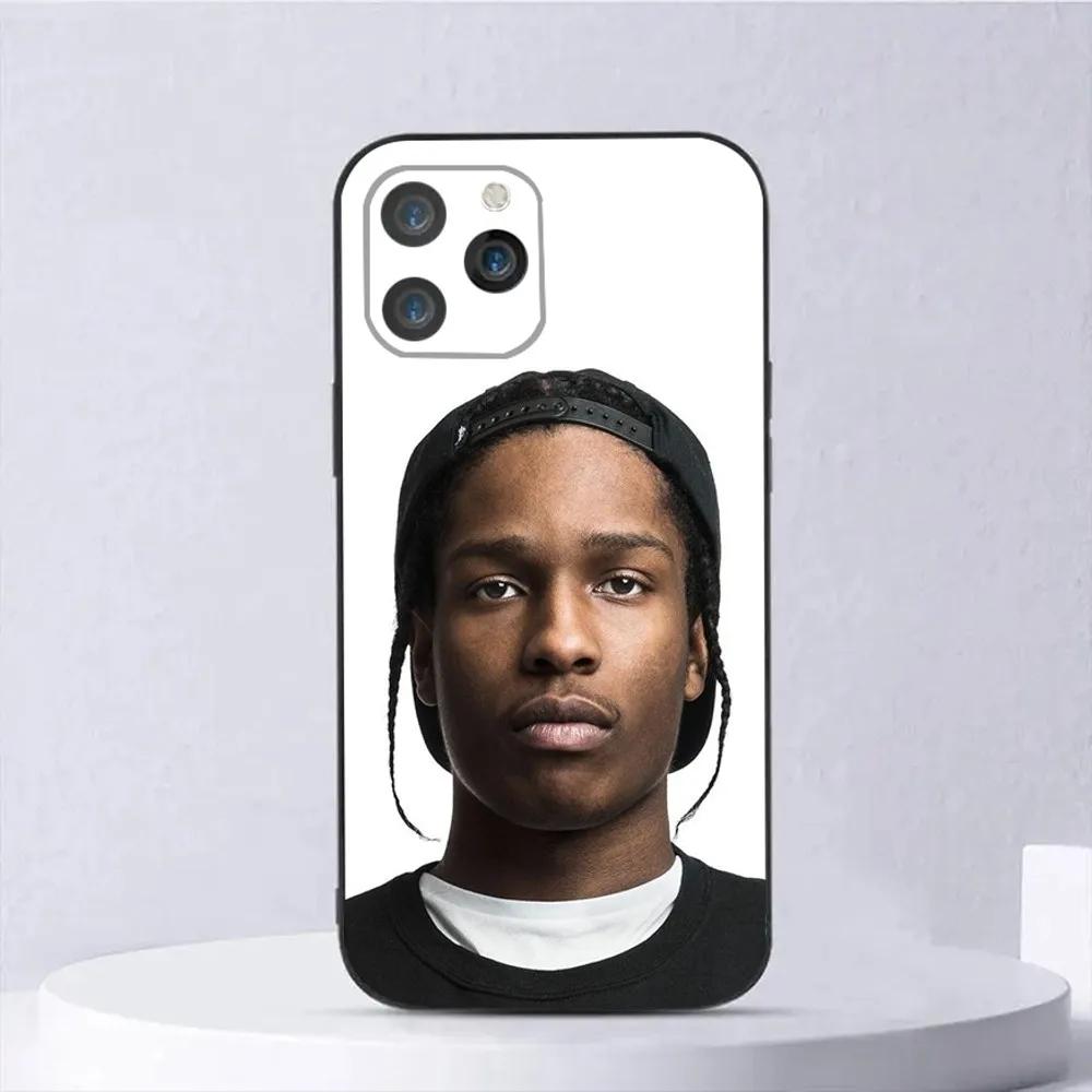 Popular Rapper ASAP Rocky Phone Case For iPhone 16 15 14 13 12 11 Pro Max Mini X XS XR SE 7 8 Plus Shockproof Soft Cover Fundas