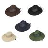 Campings Hat Sun Protections Wide Brims Sun Hat Large Hat with Neck Rope UV Protections Hat Wide Brims Mesh Hole Hat