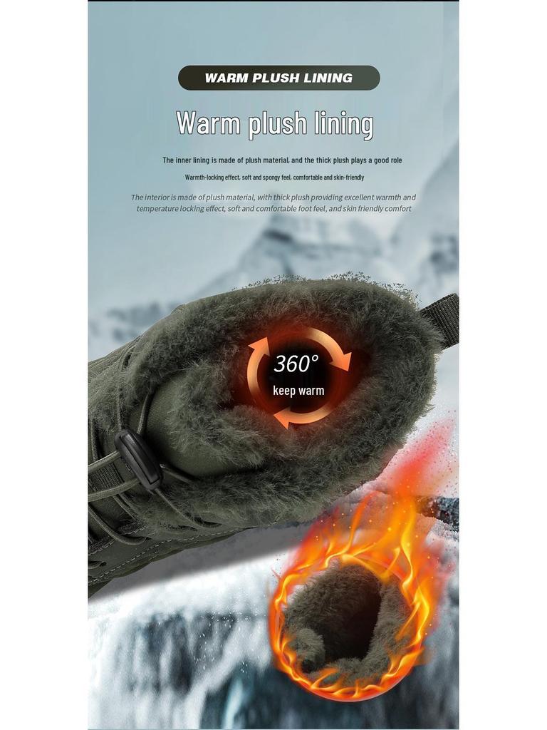 Velvet-Lined Non-Slip Warm Hiking & Climbing Shoes for Men & Women
