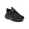 Skechers Comfortable Versatile Classic Shock Absorbing Durable Low Top Casual Shoes Kids Sneaker Black 405204L-BBK