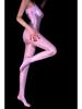Shebin Black Silk Suspender Tube Top Body Stocking - Shiny, Sexy, Tight Fit