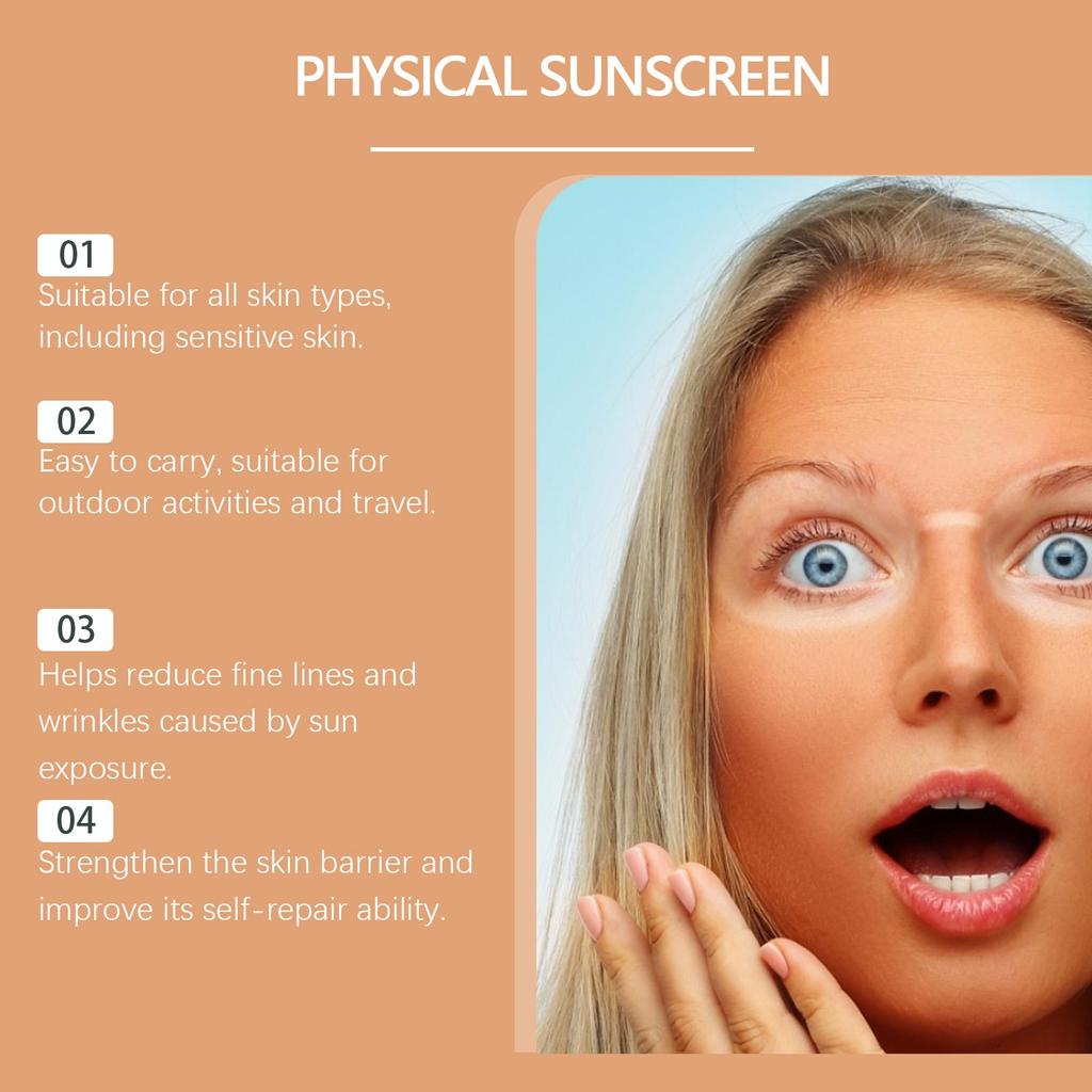 Deep Hydration Sunscreen Cream SPF 50+ UV Whitening Cream Korean Moisturizing Skin Care Tool for All Skin Type Cosmetics 30g