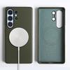 For Magsafe Magnetic Lychee Genuine Leather Case for Samsung Galaxy S26 S25 Plus S24 FE S21 S22 S23 Ultra Back Cover Phone Case