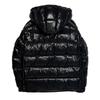 Used MONCLER MAYADown jacket Shiny black Nylon mens