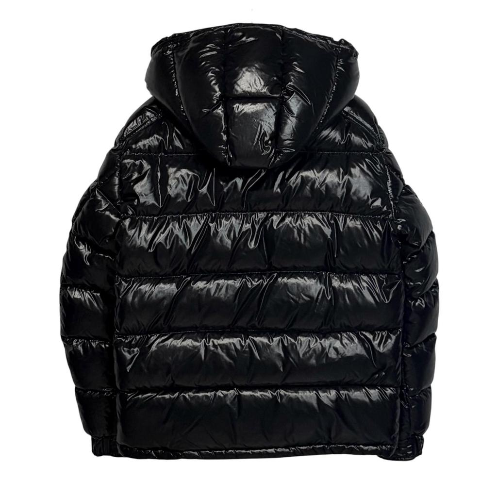 Used MONCLER MAYADown jacket Shiny black Nylon mens
