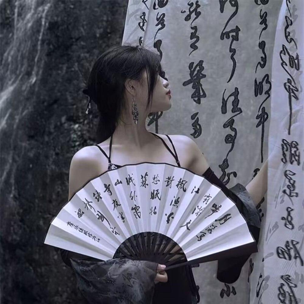 Ancient Style Calligraphy Hanging Cloth Retro Photography Backdrop Tea Room Curtain Hanfu Clothing