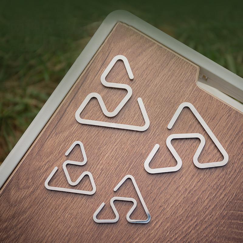 Outdoor Stainless Steel Hooks Ultra-Light And Multi-Functional S-Shaped Hooks Camping Accessory Tools