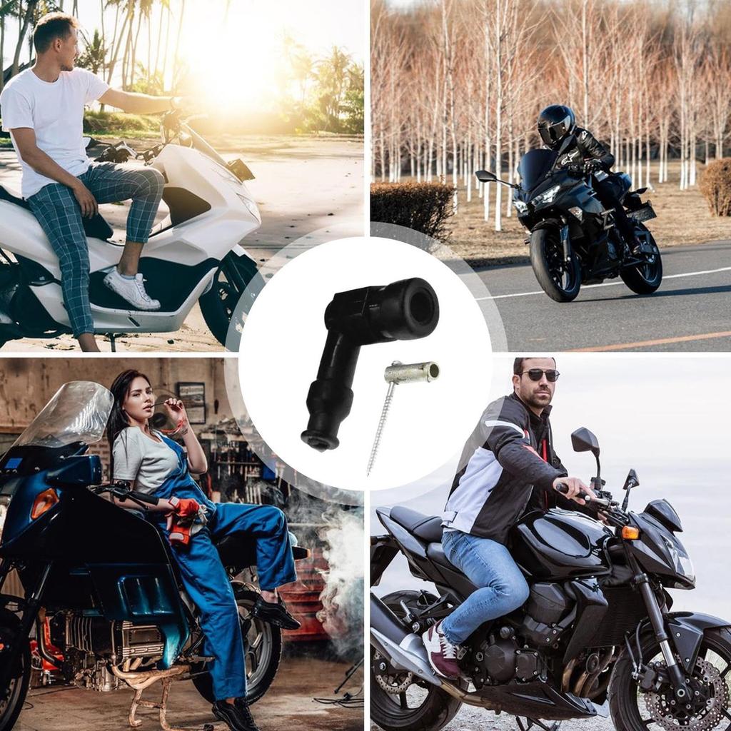 Ketunedi Motorcycle Rubber Plug Caps, Spark Plug Boot Caps | Motorcycle Waterproof Engine Spark