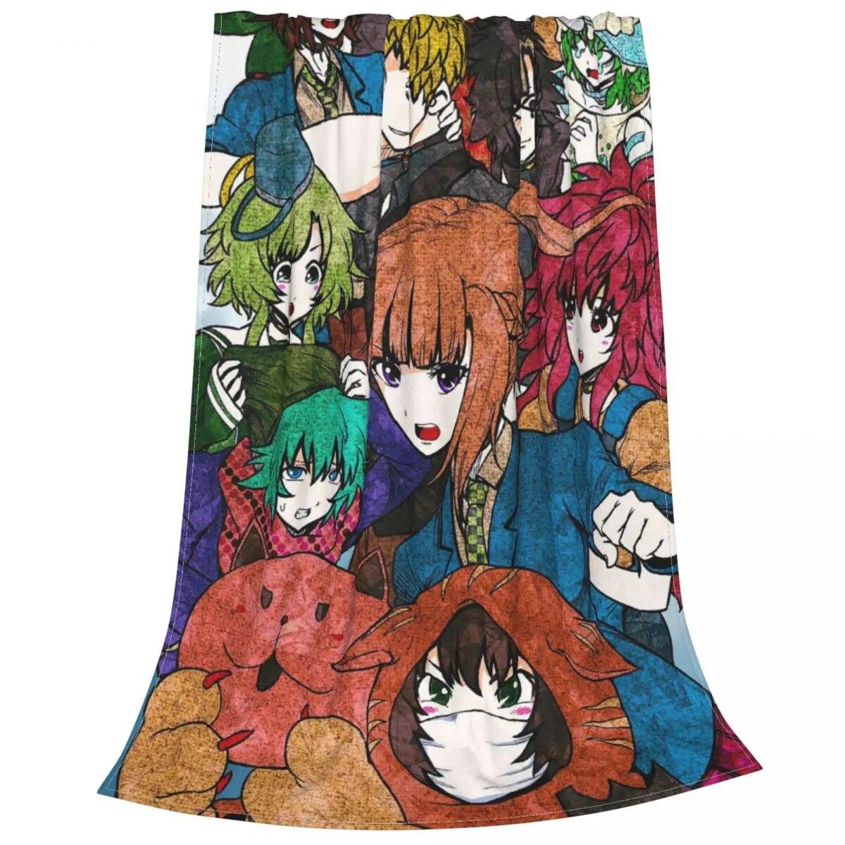 

YTTD аниме Shin Sou Idk Sara пододеяльник фланель Your Turn To Die игра легкие пледы для самолета дорожный коврик для кровати 75x100cm 30x40inch