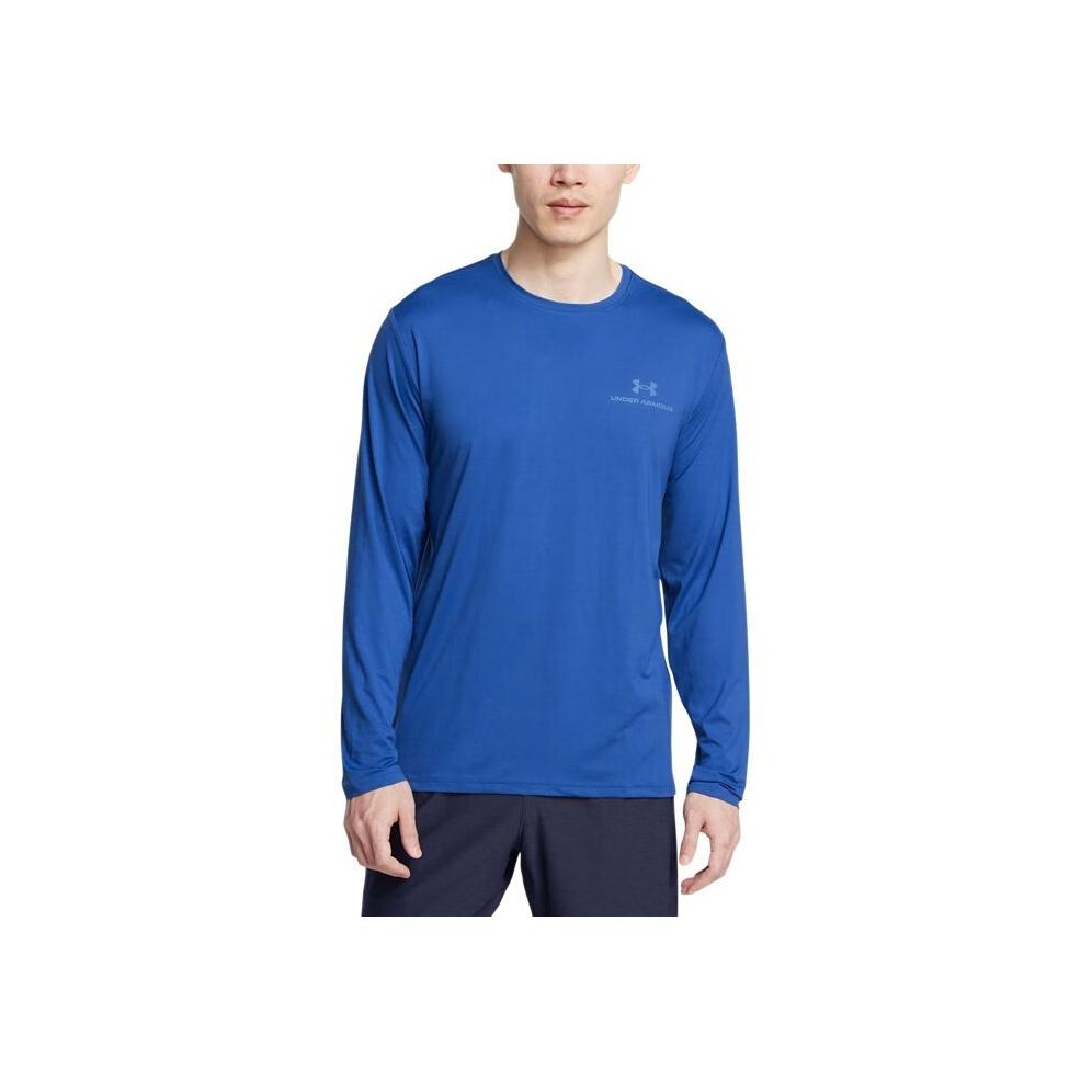 Under Armour Vanish Energy Soft Comfortable Breathable Crew Neck Long Sleeve T-Shirt Men T-Shirts Tech-Blue 1385418-432