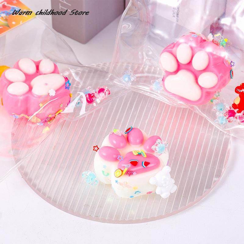 Cartoon Cat Paw Squishy Squeeze Toy Soft Hi Toys Cute Slow Rebound Stress Relief Fidget Toys For Children Adults Gifts