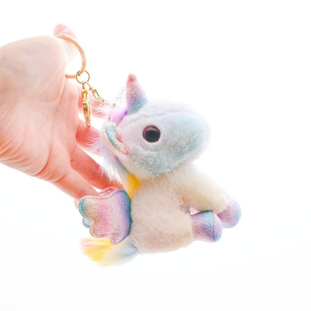 Mini Plush Unicorn Stuffed Animals Bulk Party Favors DIY Keychain Soft Toys for Kids Birthday Gifts