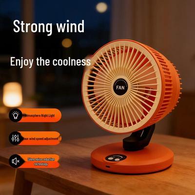 Silent USB Rechargeable Desktop Air Circulator Fan for Office and Home