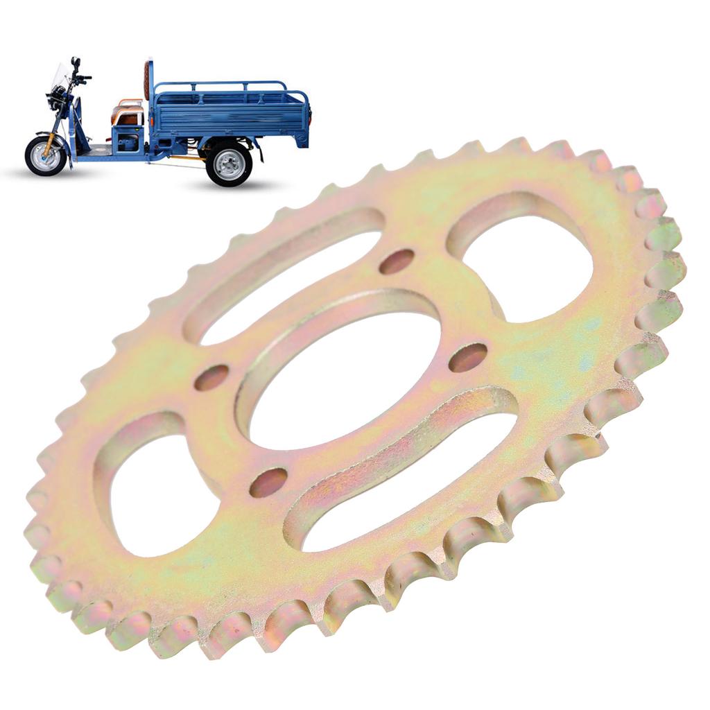 428 Model 37 Teeth Chain Wheel Steel Crankset Replacement 4 Hole for Electric Tricycle Kart