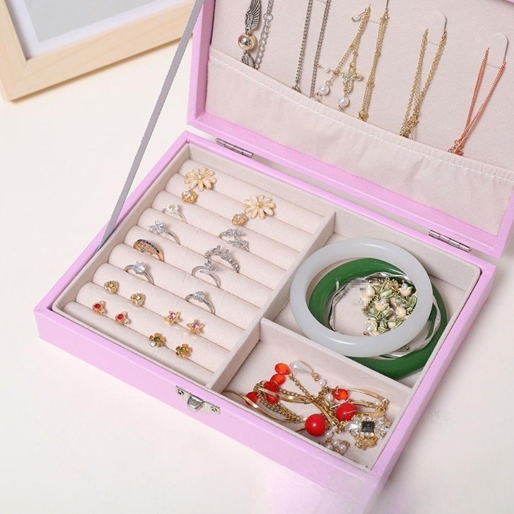 Multi-Functional Jewelry Storage Case Portable Jewelry Display Plate Jewelry Organization