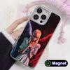 Yugioh Change of Heart Phone Case for iPhone 17 16 15 14 13 12 11 Air Pro Max Plus Electroplated Silver Magsafe Cover