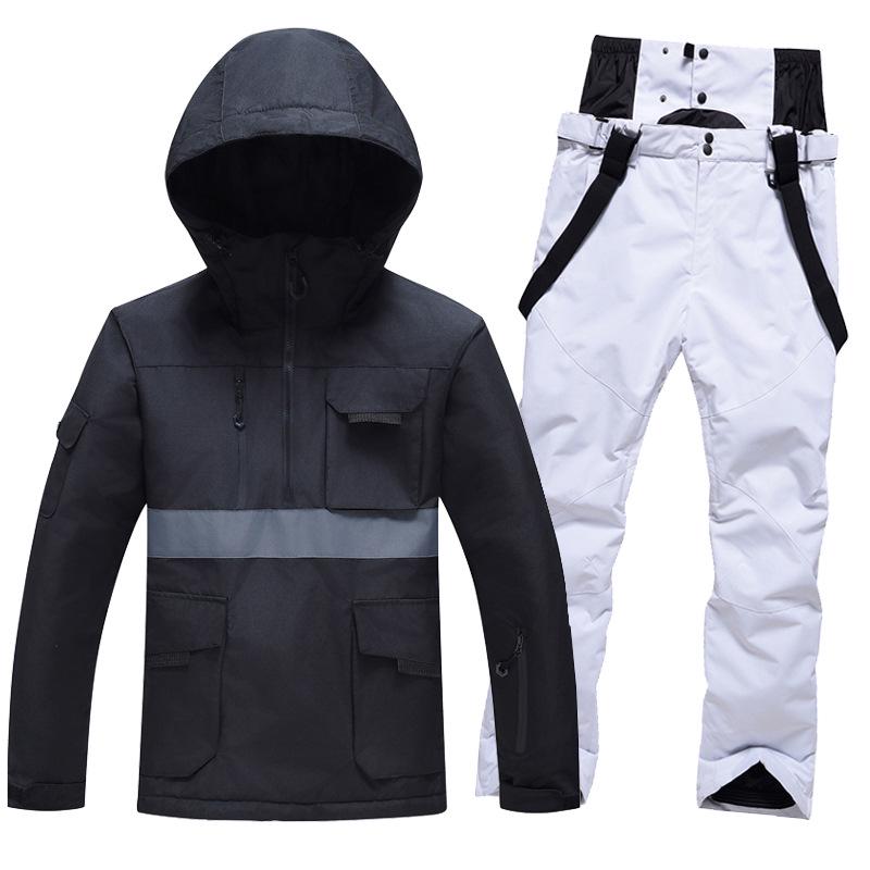 Winter Ski Suit Set: Unisex Windproof & Waterproof Snowboard Outfit for Couples