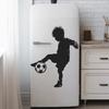 A Silhouette of A Boy Playing Football, A Decorative Sticker for The Background Wall of The Bedroom Study