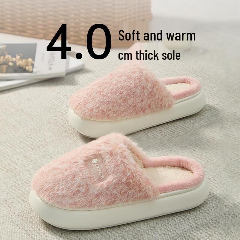 

Grace Унисекс Теплые Плюшевые Домашние Тапочки 40-41