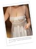 Plus Size Sexy See-Through Mesh Lingerie Underwire Camisole Pajama Set