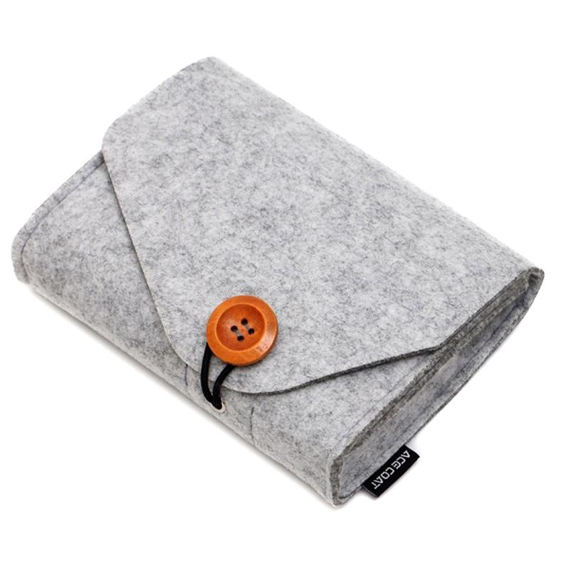 

Чехол для адаптера питания Сумка для хранения Войлок Портативный Органайзер для хранения электронных аксессуаров Портативный Usb Органайзер для дорожных кабелей Электронный серый