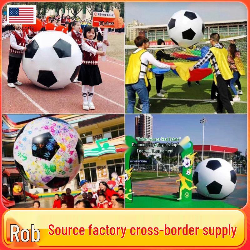 PVC Inflatable Colorful Lawn Football - Interactive Parent-Child Toy for Kindergarten