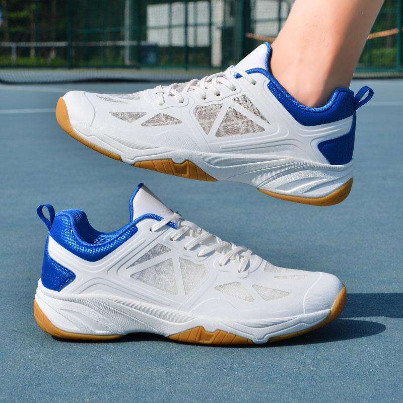 36-46 Paar Stoßdämpfende Rutschfeste Atmungsaktive Badmintonschuhe Tennisschuhe Tischtennisschuhe Sportschuhe