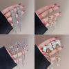 Trendy Long Tassel Bow Earrings: Celebrity-Inspired, Exaggerated Style for Women