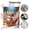 Christmas Pearl Painting Kit Handmade DIY Cute Reindeer Sleigh Home Decoration Painting