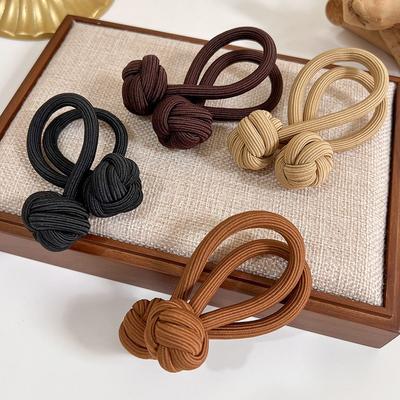 1PC Chouchous Coréens Solides pour Cheveux Femmes Filles Élastiques Cheveux Élastiques Porte-queue de Cheval Accessoires de Lien