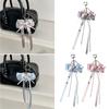 Lovely Phone Chain Y2K Key Chain Lanyard for Girls Women Bowknot Lace Ribbon Charm Keychain Decor for Bag Phones