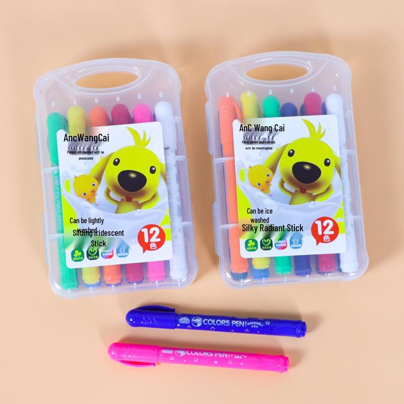 Water-Based Washable Oil Pastels: No-Mess Rotatable Crayons for Graffiti and Art Set 1902