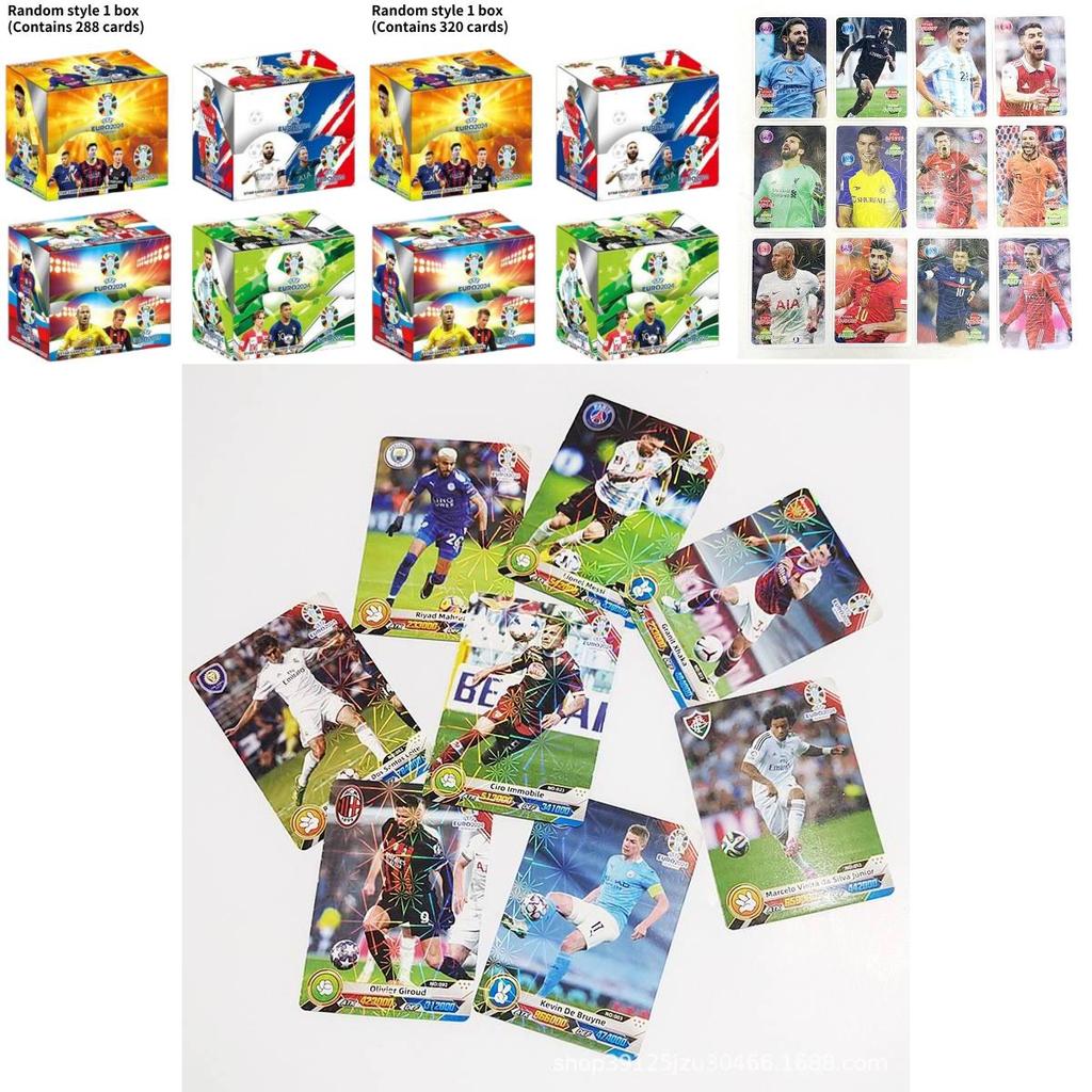 Premium Football Star Cards European Cup Cristiano Ronaldo Neymar Messi Collectible