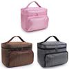 Portable Folding Large Capacity Makeup Bag For Women With Elegant Geometric Patterns In Various Colors