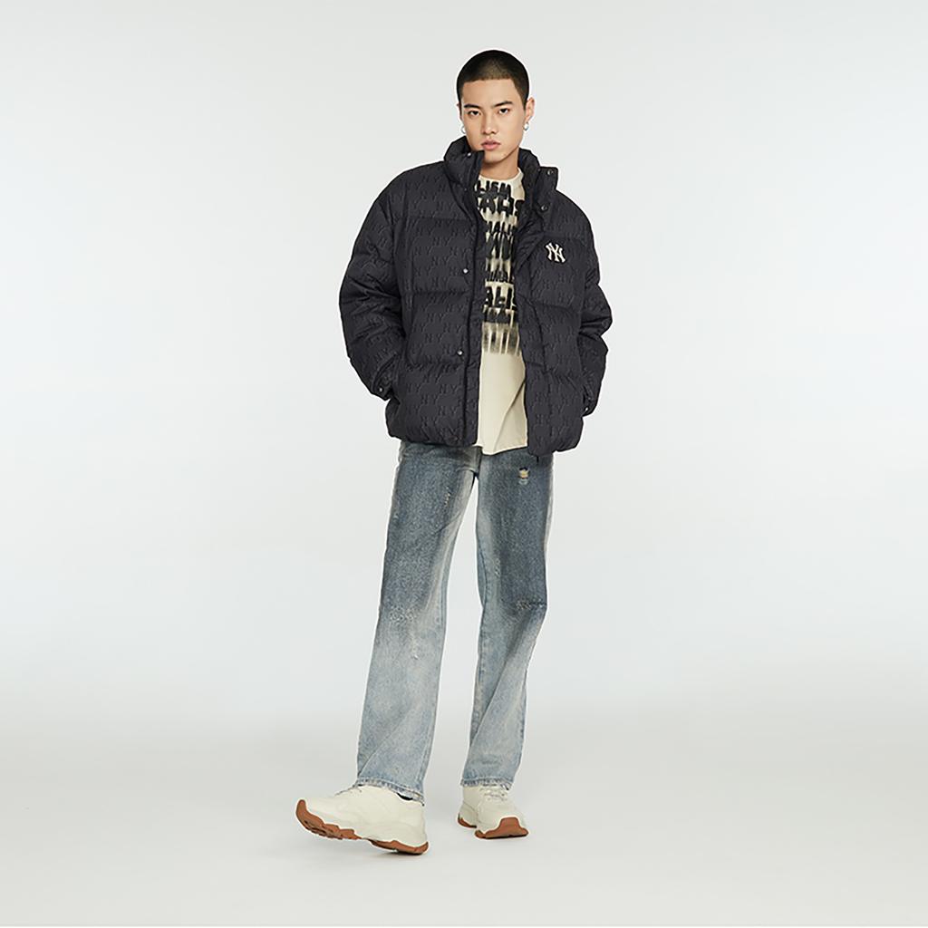 New MLB MONOGRAM Reading Collection Down Jackets Unisex Black 3ADJM0736-50BKS